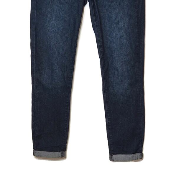 PAIGE Kylie Crop Cuffed Ankle Low Rise Cotton Stretch Blue Denim Jean Size 25 - Picture 5 of 15